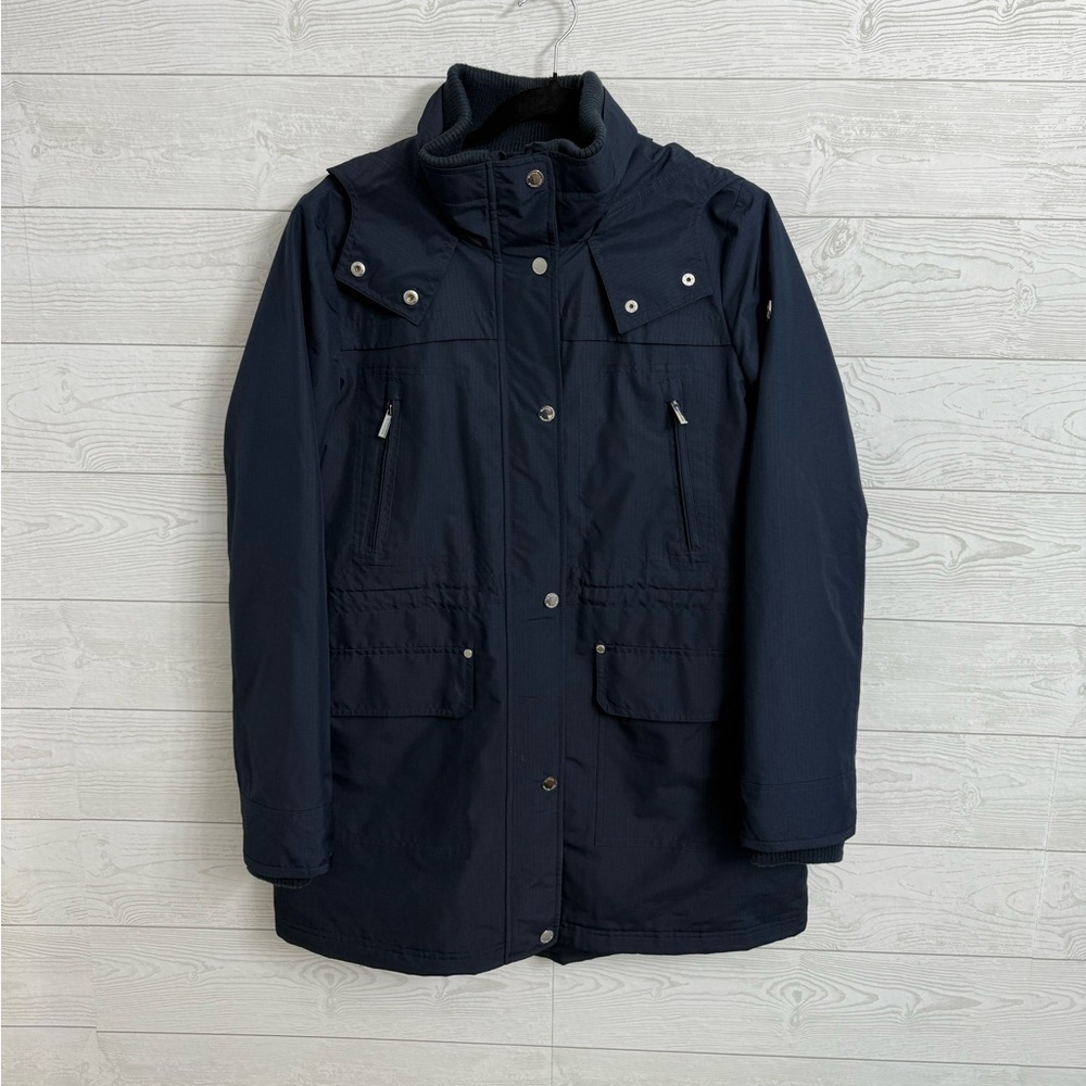 Michael Michael Kors Women’s Navy Blue Parka Raincoat Jacket. Size M